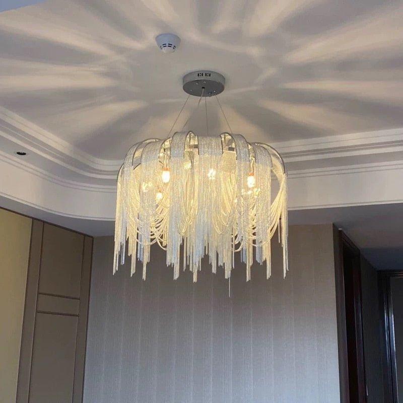Large Chandelier Installation Guide: What to Check Before You Buy featuring Crystal Luxury Steel Jellyfish Chandelier