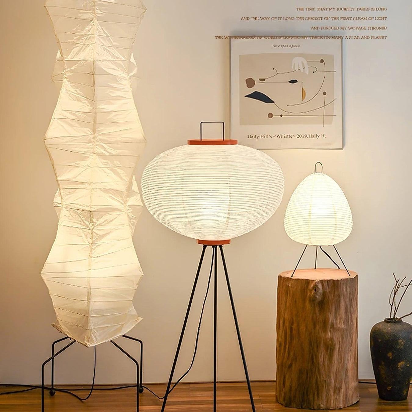 Rice Paper Lamp Collection: Elegant Japanese Paper Lamps & Lanterns