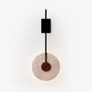 Disc Travertine Wall Lamp-DWHOME