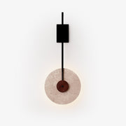 Disc Travertine Wall Lamp-DWHOME