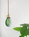 Vintage Style Green Glass Pendant Light.