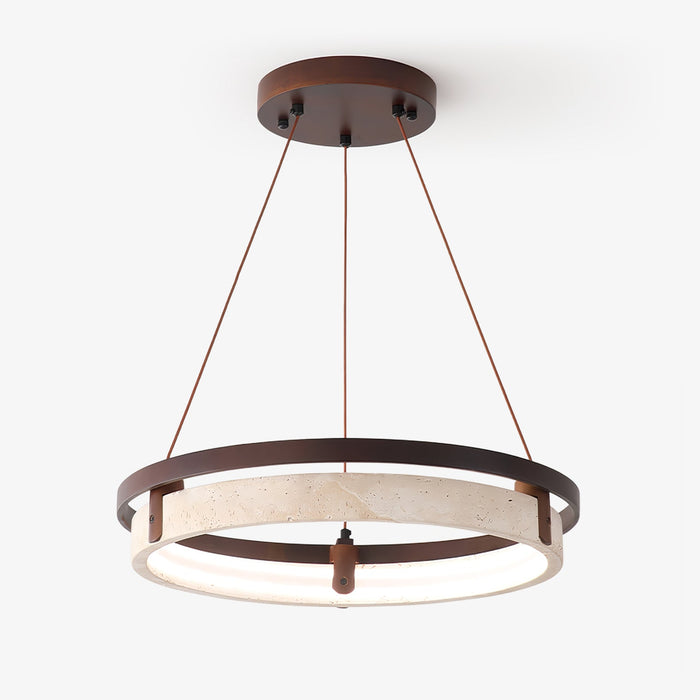 Orbit Travertine Pendant Light-DWHOME