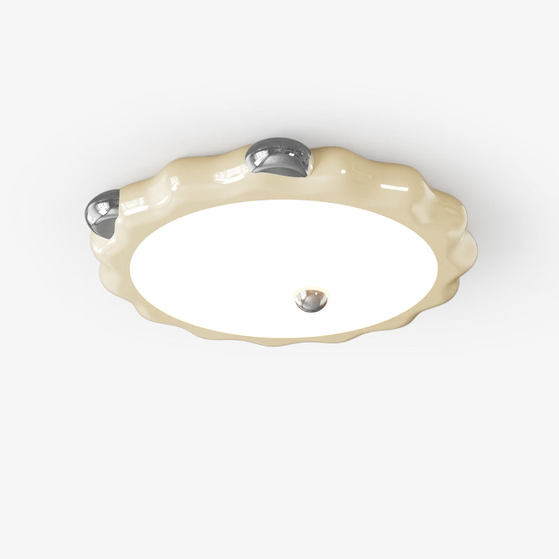 Cream Puffering Ceiling Light-DWHOME