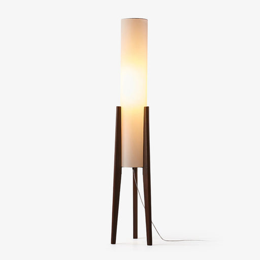 Tripod Walnut Floor Lamp-DWHOME