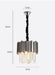 Modern Style Crystal Island Chandelier.