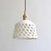 Openwork Ceramic Pendant Lamp.