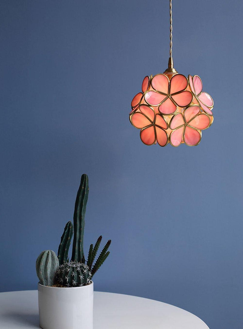 Glass Petal Pendant Light-DWHOME