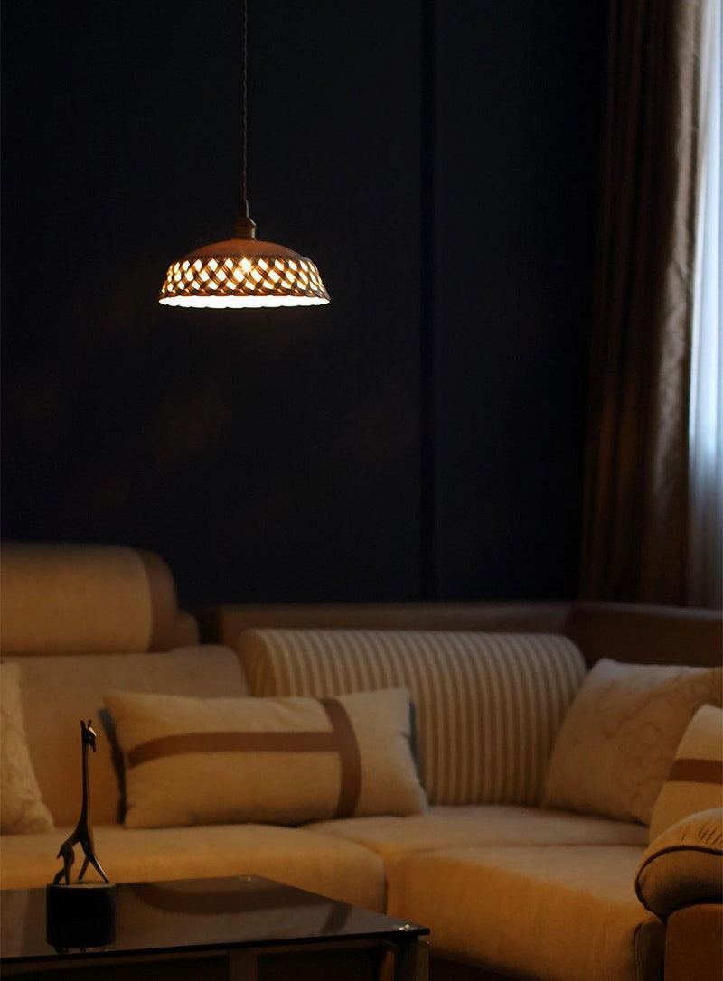 Openwork Ceramic Pendant Lamp-DWHOME