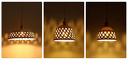 Openwork Ceramic Pendant Swag Light-DWHOME