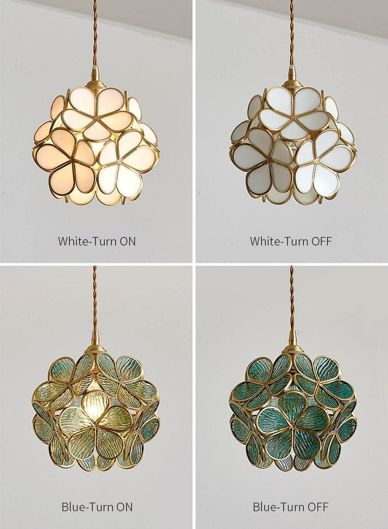Glass Petal Pendant Light-DWHOME