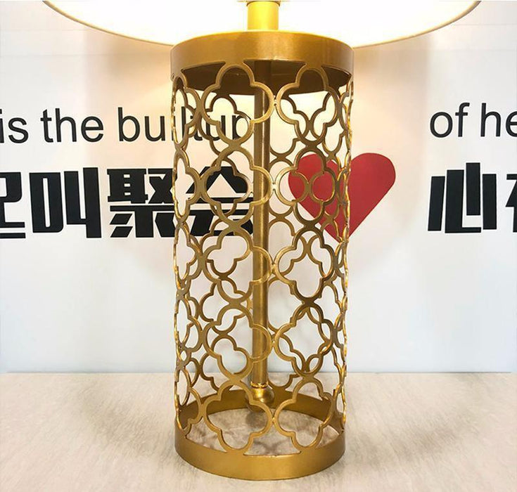 Openwork Metal Table Lamp-DWHOME