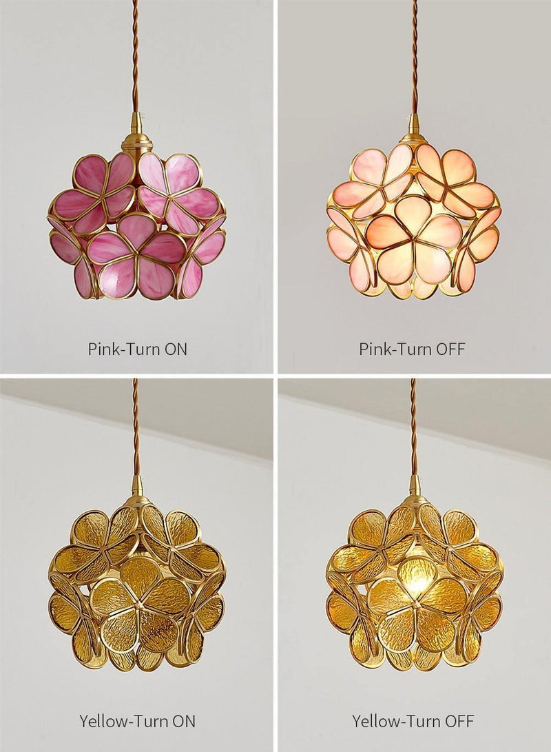 Glass Petal Pendant Light-DWHOME