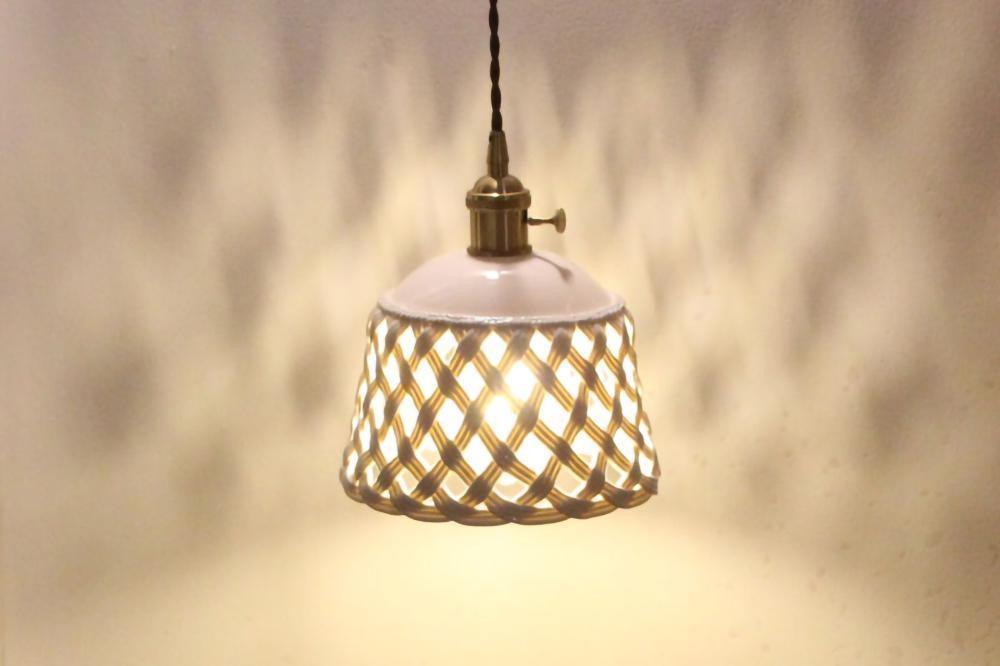 Openwork Ceramic Pendant Lamp - DWHOME