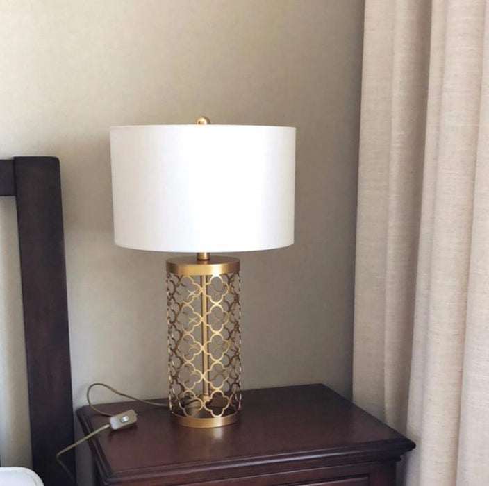 Openwork Metal Table Lamp-DWHOME