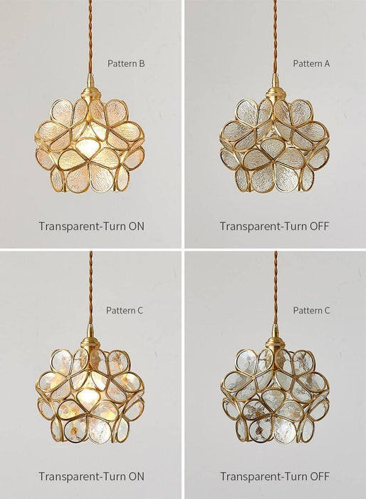 Glass Petal Pendant Light - DWHOME