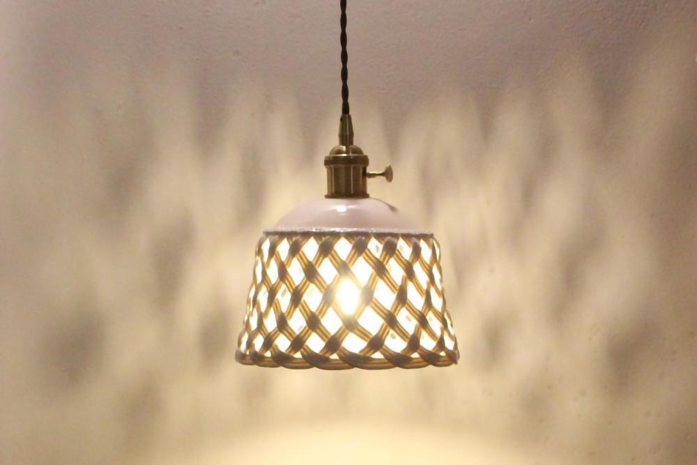 Openwork Ceramic Pendant Lamp - DWHOME