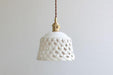 Openwork Ceramic Pendant Lamp - Vakkerlight