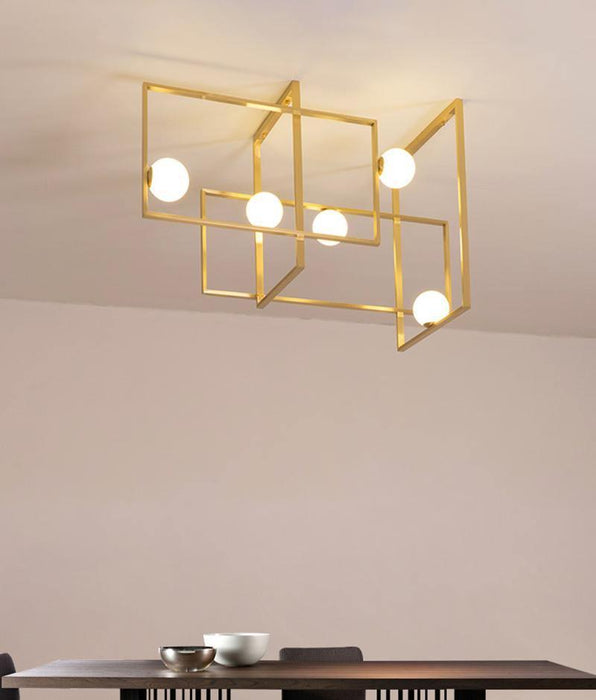 Mondrian Glass Ceiling Light - Vakkerlight