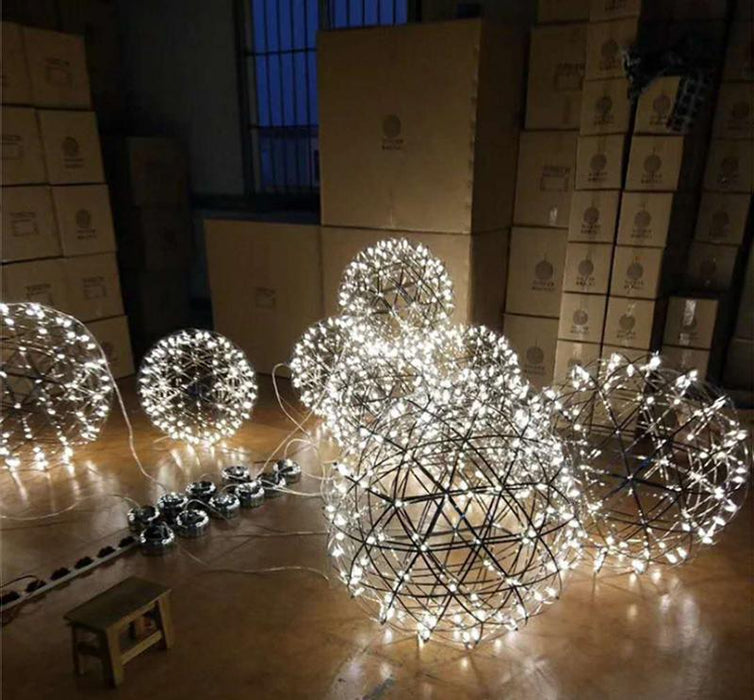 Gold Spark Ball Pendant Light-DWHOME