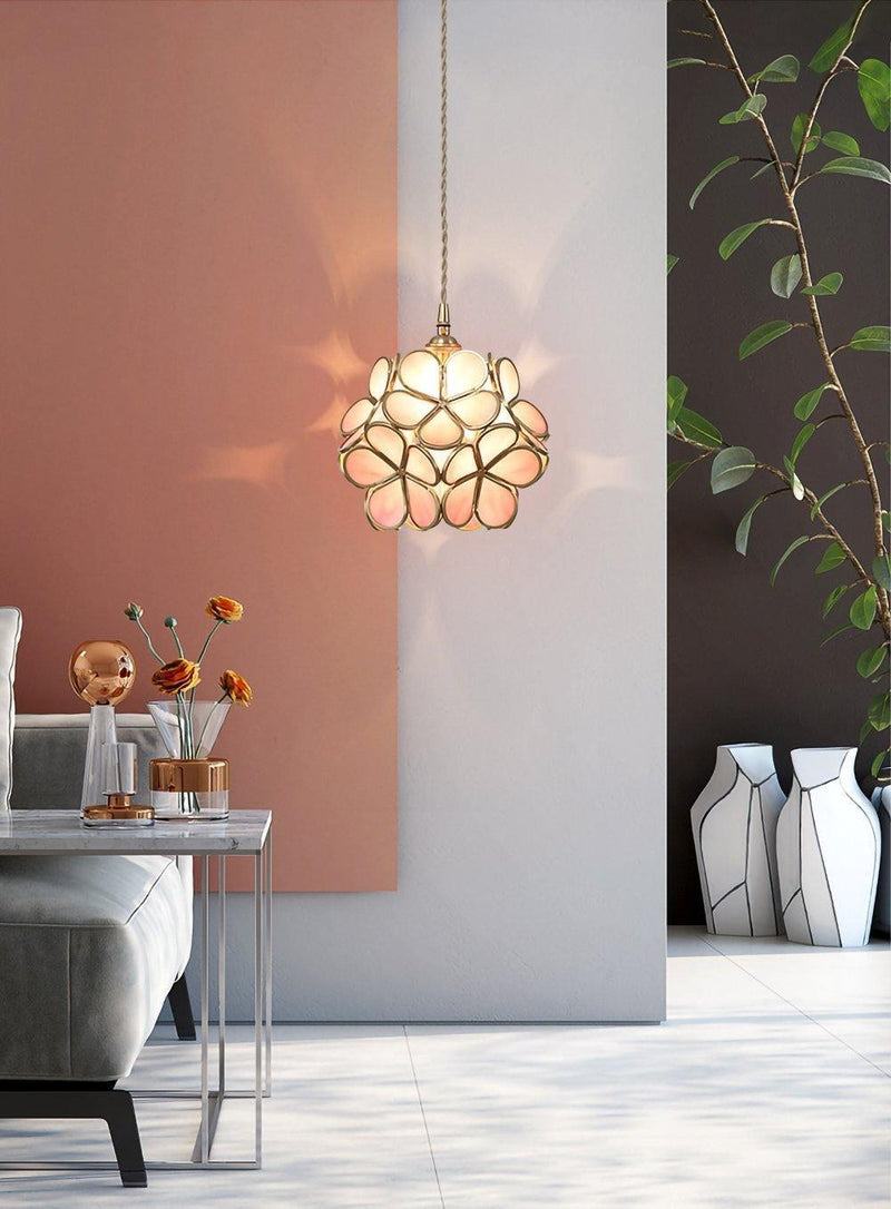 Glass Petal Pendant Light-DWHOME