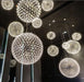 Silver Spark Ball Pendant Light.