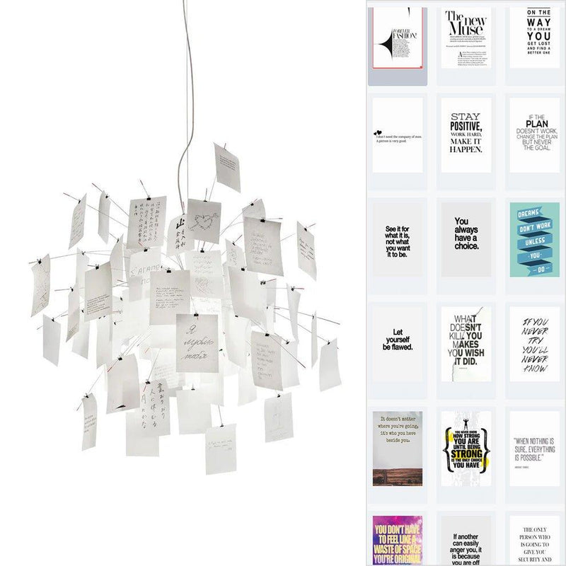 Chandelier en papier-DWHOME