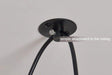 10 head Edison Bare Bulb Pendant Light in Black.