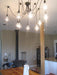 10 head Edison Bare Bulb Pendant Light in Black.