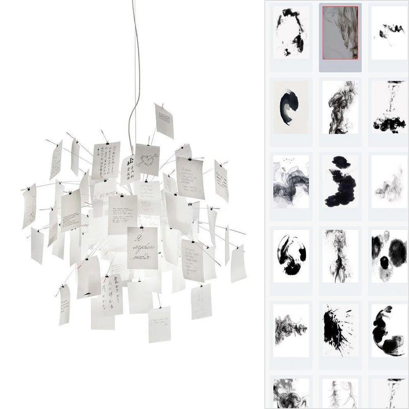 Chandelier en papier-DWHOME