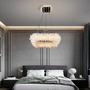 24'' Square Modern Geode Quartz Crystal Chandelier-DWHOME