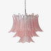 Murano Pink Glass Leaf Chandelier-DWHOME