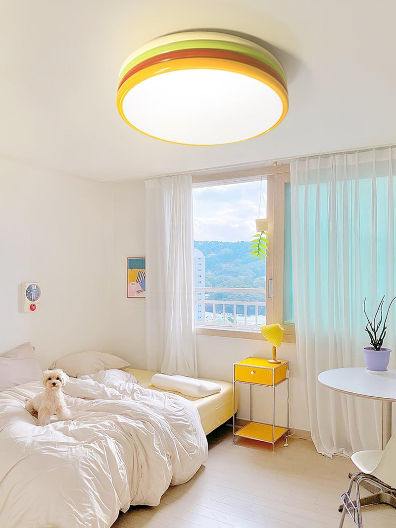 Yupizza Modern Colourful Ring Stacks Ceiling Lamp-DWHOME