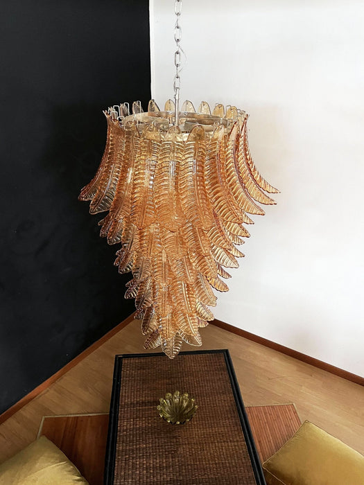 Rosalind Murano Amber Chandelier-DWHOME
