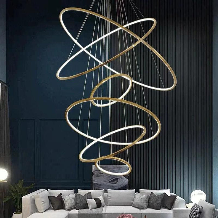 Laloopor Multiple Rings Pendant Light.