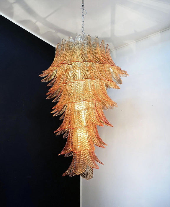 Rosalind Murano Amber Chandelier-DWHOME