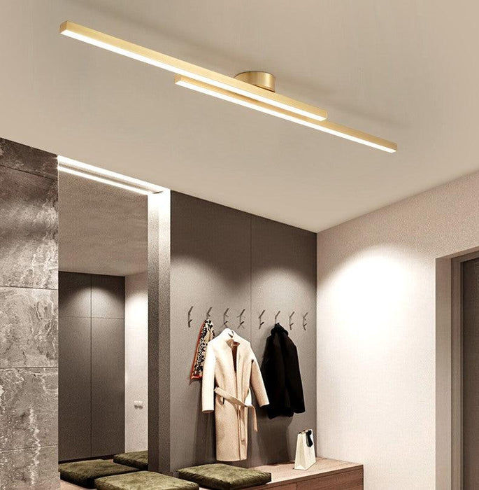 Torhild Twin Rectangular Ceiling Lamp.