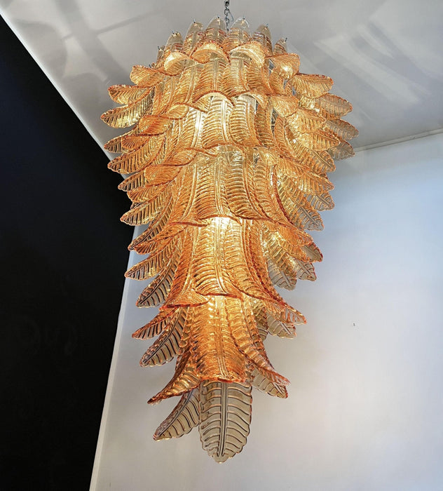 Rosalind Murano Amber Chandelier-DWHOME
