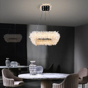 24'' Square Modern Geode Quartz Crystal Chandelier-DWHOME
