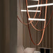 Unipenhas Designer U-Loops Leather Strap Pendant Lamp.