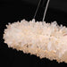 24-47 Inch Round Clear Geode Quartz Crystal Ring Pendant Light Modern Chandelier for Living Room-DWHOME