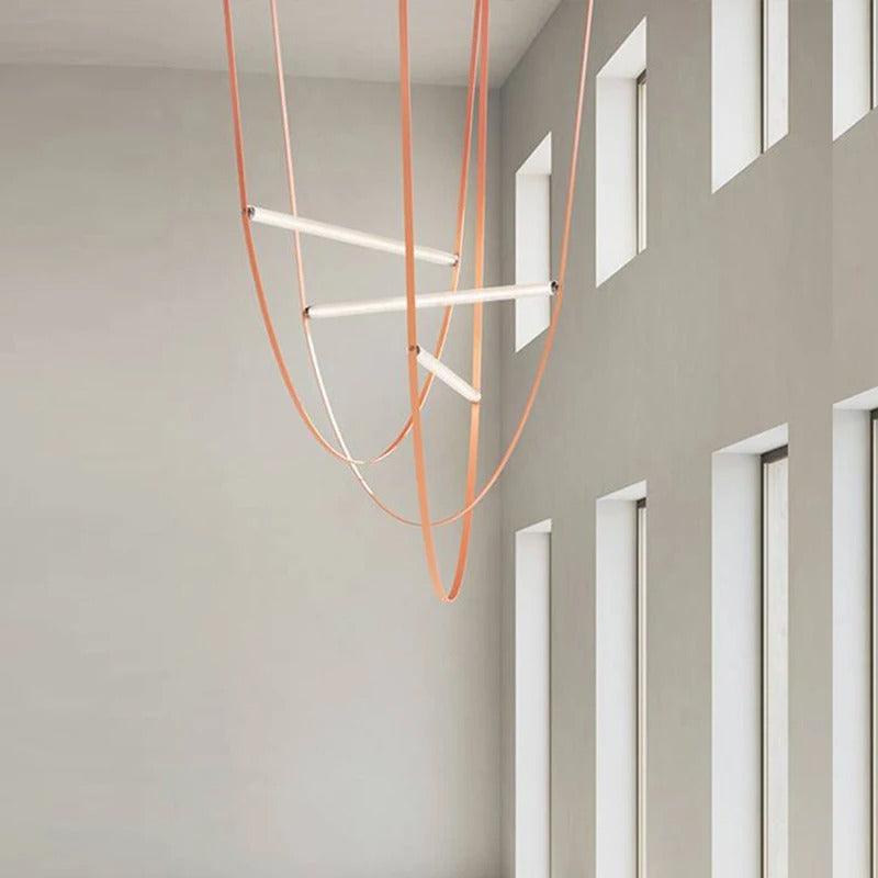 Unipenhas Designer Lampe Suspendue à Sangle en Cuir U-Loops - DWHOME