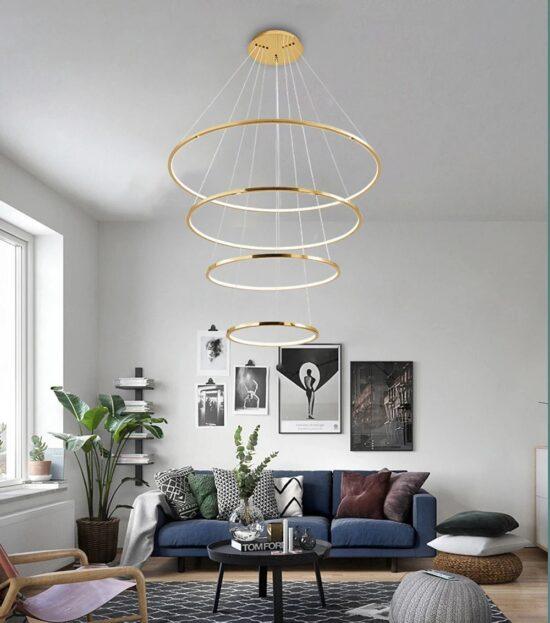 Laloopor Multiple Rings Pendant Light.