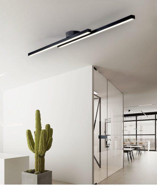 Torhild Twin Rectangular Ceiling Lamp.