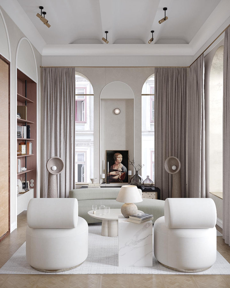 Echo Sculptural Floor Lamp-DWHOME