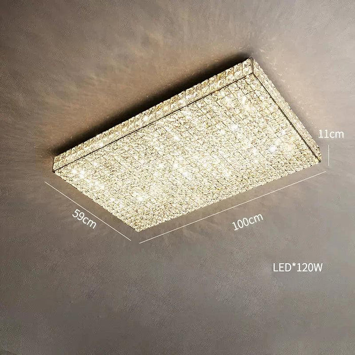 Bacci Clear Crystal Light Fixture-DWHOME