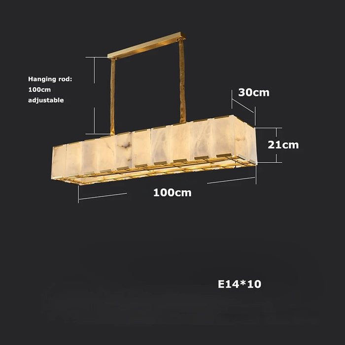 Natural Marble Ceiling Chandelier-DWHOME