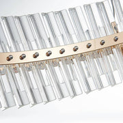 Gold Plated LED Wheel Crystal Chandelier By Morsale-DWHOME
