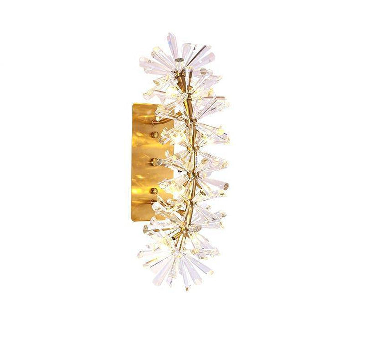 Mira Clear Crystal Wall Sconce.