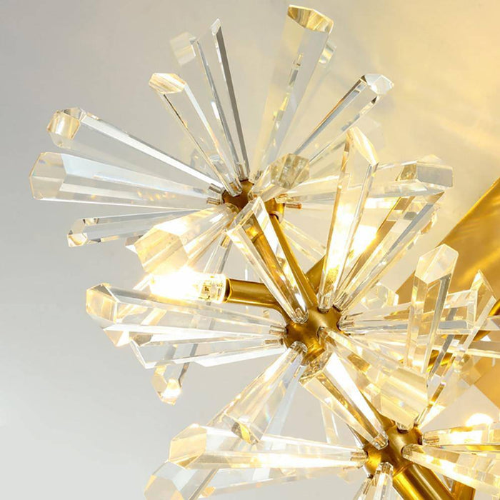 Mira Clear Crystal Wall Sconce.