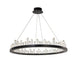 Villa Collection Crystal Wheel Chandelier.